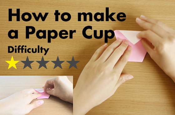 origami cup tutorial
